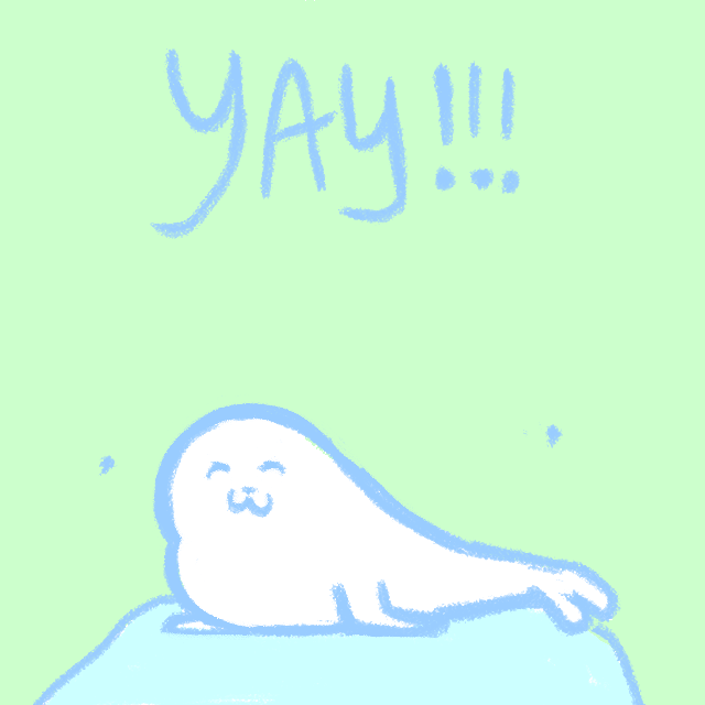yay seal gif - 2023